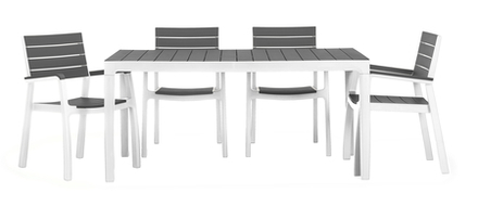 Zahradní stůl Keter Harmony bílý / světle šedý (4)