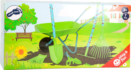 Dětské nářadí Small Foot Set velký zahradní s kolečkem (1)