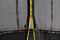 Trampolína G21 SpaceJump, 366 cm, černá, s ochrannou sítí + schůdky zdarma (1)