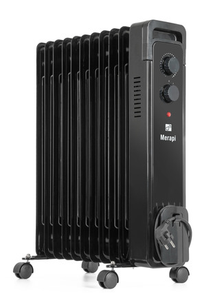 Olejový radiátor G21 Merapi černý, 11 žeber, 2500 W (3)