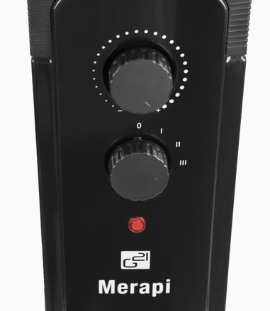 Olejový radiátor G21 Merapi černý, 11 žeber, 2500 W (4)