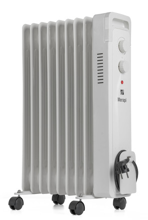 Olejový radiátor G21 Merapi bílý, 9 žeber, 2000 W (3)