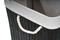 Koš na prádlo G21 105 l s rozdělovačem, bambusový černý s bílým košem (6)
