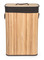 Koš na prádlo G21 72 l, bambusový s hnědým košem (1)