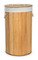 Koš na prádlo G21 72 l, bambusový s bílým košem (1)