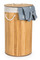 Koš na prádlo G21 72 l, bambusový s bílým košem (2)