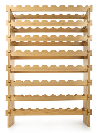 Regál na víno G21 na 72 lahví, bambusový (1)