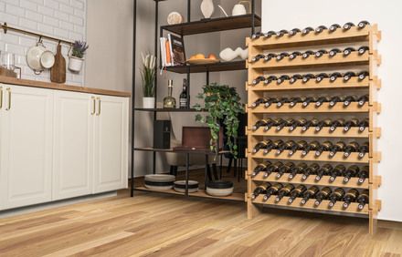 Regál na víno G21 na 72 lahví, bambusový (3)