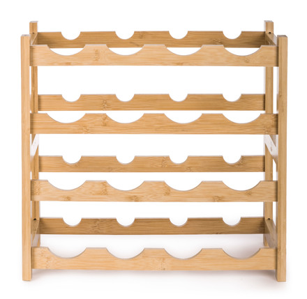 Stojan na víno G21 na 16 lahví, bambusový (1)