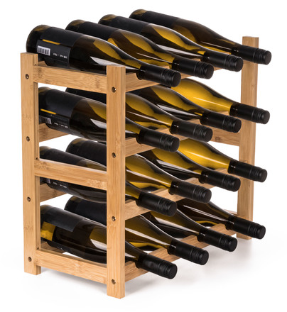 Stojan na víno G21 na 16 lahví, bambusový (4)