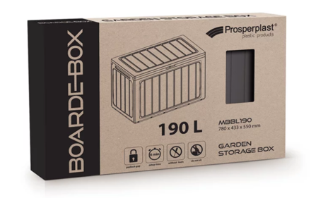 Zahradní box Prosperplast BOARDEBOX hnědý 190L (1)