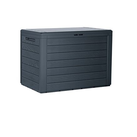 Zahradní box Prosperplast WOODEBOX antracit 190L