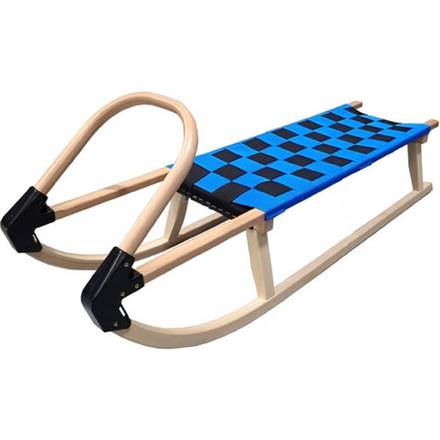 Sáně Acra 110cm dřevěné - modré