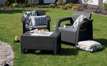 Ratanový nábytek DOMO Garden CORFU WEEKEND antraci (3)