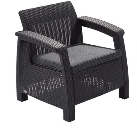 Ratanový nábytek DOMO Garden CORFU WEEKEND antraci (1)