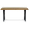 Dřevěný jídelní stůl Autronic Stůl jídelní, 160x90x75 cm, masiv dub, kovové podnoží ve tvaru písmene &amp;quotX&amp;quot , černý lak (DS-X160 DUB) (1)