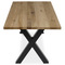 Dřevěný jídelní stůl Autronic Stůl jídelní, 160x90x75 cm, masiv dub, kovové podnoží ve tvaru písmene &amp;quotX&amp;quot , černý lak (DS-X160 DUB) (4)