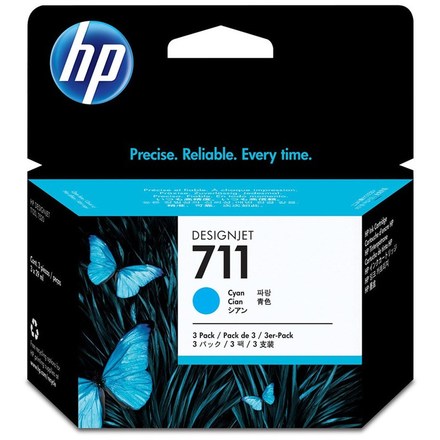 Inkoustová náplň HP No. 711 originální - modrá