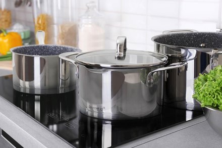 Sada nádobí G21 Gourmet Miracle s hrncem navíc, 11 dílů, nerez/greblon (13)