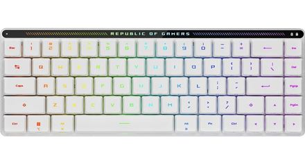 Počítačová klávesnice Asus FALCHION RX Low profile (ROG NX Snow) - US - bílá