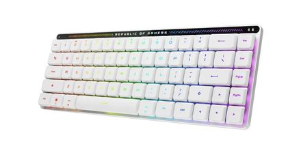Počítačová klávesnice Asus FALCHION RX Low profile (ROG NX Snow) - US - bílá (2)