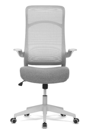 Kancelářská židle Autronic Kancelářská židle, houpací  mech., šedá MESH, plast. Kříž (KA-A182 GREY) (1)