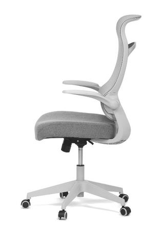 Kancelářská židle Autronic Kancelářská židle, houpací  mech., šedá MESH, plast. Kříž (KA-A182 GREY) (4)