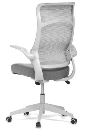 Kancelářská židle Autronic Kancelářská židle, houpací  mech., šedá MESH, plast. Kříž (KA-A182 GREY) (5)