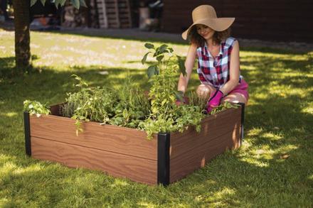 Vyvýšený záhon Keter Maple Square hnědý (3)