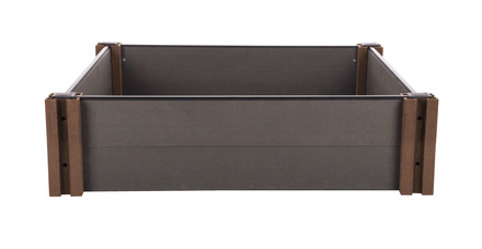 Vyvýšený záhon G21 Crop 106 x 106 x 27, WPC, Eben