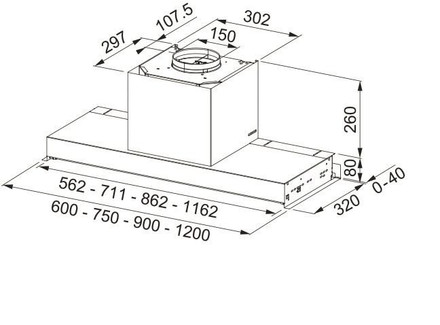Vestavný odsavač par Faber IN-NOVA ZERO DRIP LITE X/WH A90 (1)