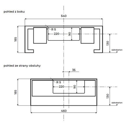 Stropní odsavač par Faber HEAVEN DUAL LIGHT X FLAT KL A90 (3)