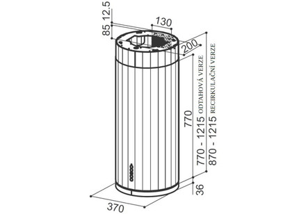 Ostrůvkový odsavač par Faber CORINTHIA ISOLA EV8 X/OM A37 (1)