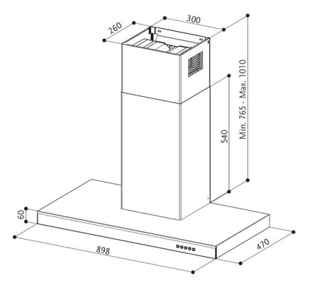 Komínový odsavač par Faber ONYX-T X/V A90 (3)