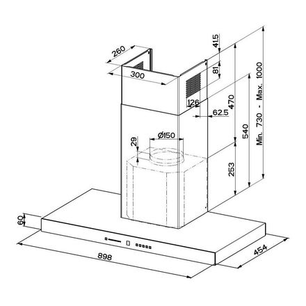 Komínový odsavač par Faber T-AIR KL A90 (3)