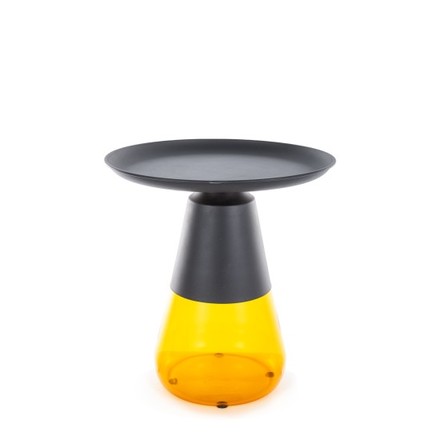 Konferenční stolek Signal TIFFANY A černá/pomeranč, 50cm