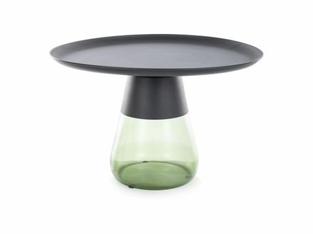 konferenční stolek Signal TIFFANY B černá/zelená, 70cm