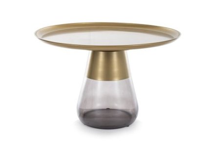 konferenční stolek Signal TIFFANY B zlatá/černá, 70cm