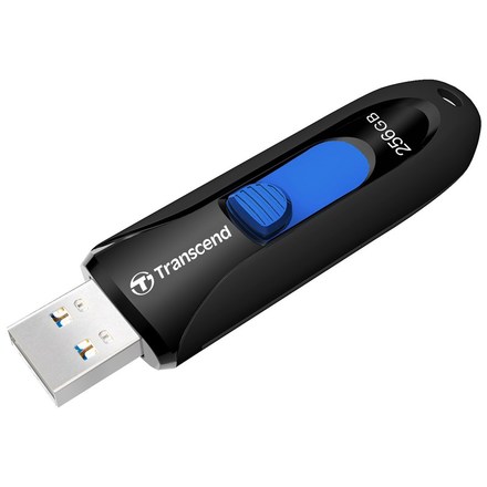 USB Flash disk Transcend JetFlash 790K 256 GB USB 3.1 Gen 1 - černý/ modrý