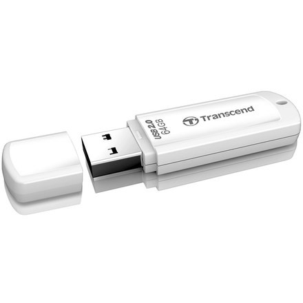 USB Flash disk Transcend JetFlash 370 64 GB USB 2.0 - bílý