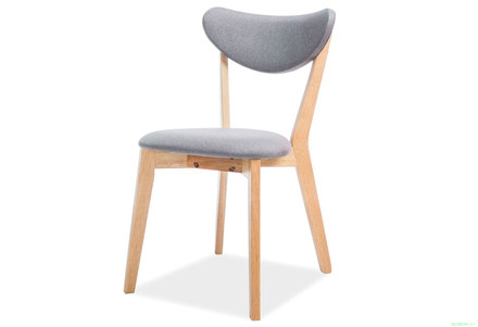 Dřevěná jídelní židle Signal BRANDO dub šedá typ.130