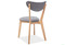 Dřevěná jídelní židle Signal BRANDO dub šedá typ.130 (2)
