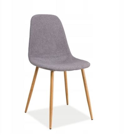 Moderní jídelní židle Signal FOX barva šedá, konstrukce dub, typ. 49