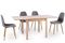 Moderní jídelní židle  Signal FOX barva šedá, konstrukce dub, typ. 49 (2)