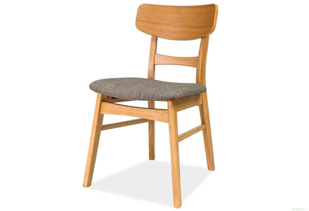 Dřevěná jídelní židle Signal CD-61 dub/šedá typ. 40