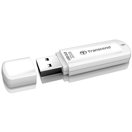 USB Flash disk Transcend JetFlash 370 32 GB USB 2.0 - bílý