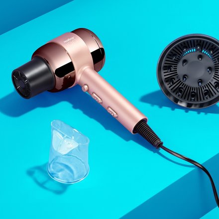 Vysoušeč vlasů Niceboy ION AirSonic Pro růžová (4)