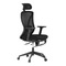 Kancelářská židle Autronic Židle kancelářská, černá MESH, plastový kříž, opěrka nohou, posuvný sedák, 2D područky (KA-S257 BK) (11)