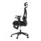 Kancelářská židle Autronic Židle kancelářská, černá MESH, plastový kříž, opěrka nohou, posuvný sedák, 2D područky (KA-S257 BK) (4)