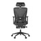 Kancelářská židle Autronic Židle kancelářská, černá MESH, plastový kříž, opěrka nohou, posuvný sedák, 2D područky (KA-S257 BK) (7)